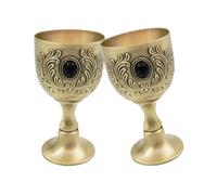 APGLSXY Cáliz de metal antiguo de 50 ml con patrón para viajes, fiestas, bebidas alcohólicas, degustación de cáliz