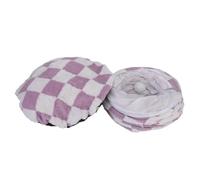 APGLSXY Cama tipo túnel única en forma de S, lujosa cama de túnel de forro polar bordado interactivo redondo para gatos pequeños, para interiores, cálido y suave colchón para perros