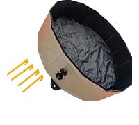 APGLSXY Cuenco grande y espacioso para baño de arena para gallinas, patos, transportable, construcción fuerte con parte inferior antideslizante, fácil de montar