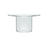 APGLSXY Cuencos de postre de vidrio para ensaladas creativas con forma de sombrero de paja, recipiente para clases de helado, recipiente para pasteles, yogur, degustación de frutas, tazas de yogur