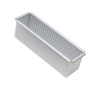 APGLSXY Extensión rectangular profesional para hornear con base perforada de aleación de aluminio, estructura inmune al calor para hacer pan de masa, extensión rectangular para pasteles