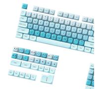 APGLSXY Juego de 132 teclas ergonómicas de PBT + PC HOA de 10 mm de altura para interruptores y entusiastas del teclado, teclas de repuesto para teclado mecánico