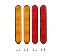 APGLSXY Juego de 2 fundas reflectantes de repuesto para rueda de scooter eléctrico, tiras reflectantes para rueda trasera, carcasa decorativa