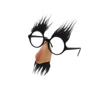 APGLSXY Juego de anteojos de nariz falsos decorativos divertidos sin lentes, ideales para fiestas de disfraces de Halloween y actos de comedia, accesorios de actuación