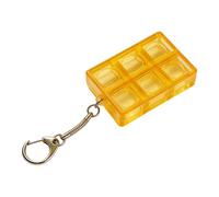 APGLSXY Llavero de 6 teclados de cristal para aliviar el estrés y hacer clic para adultos, accesorio ergonómico para ejercicio de mano