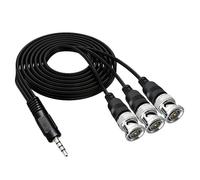 APGLSXY Loyal - Cable de extensión BNC de 3 vías con entrada de 3,5 mm para uso industrial y de sonido, utiliza cable divisor de indicación BNC