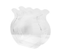 APGLSXY Maceta de acrílico transparente con diseño contemporáneo, pequeños jarrones para arreglos florales para el hogar, oficina, decoración de boda, pecera simple
