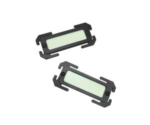APGLSXY Marcador brillante para mochila de camping, 2 marcadores de hebilla con panel de visibilidad de poca luz para paquetes de senderismo y uso al aire libre