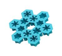APGLSXY Moldes de silicona con forma de copo de nieve de 6 formas para hornear helados, caramelos de chocolate, flexibles y fáciles de usar, herramientas de cocina, moldes de silicona