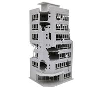 APGLSXY N Escala 1:144 - Modelo de construcción en ruinas de ciudad para mesa de arena, adorno de microlandscape