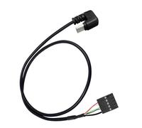 APGLSXY Panel frontal de escritorio tipo C a 9 pines USB 2.0 Cable de cabecera de placa base 50 cm Cable adaptador con aislamiento de PVC para uso