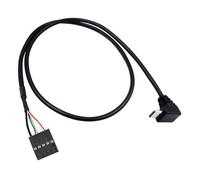APGLSXY Panel frontal de escritorio tipo C a 9 pines USB 2.0 Cable de cabecera de placa base 50 cm Cable adaptador con aislamiento de PVC para uso