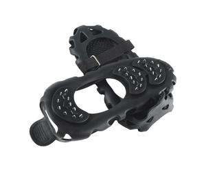 APGLSXY Pinchos universales antideslizantes para zapatos para varios calzados que proporcionan 30 picos de tracción en nieve, hielo, caminos de invierno, tracciones ligeras, pinzas de hielo