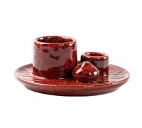 APGLSXY Portainciensos multiusos de cerámica para cenizas, bandeja de colección para inciensos, conos de palo y quemadores de madera Santo, soportes para ceremonias de meditación