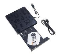 APGLSXY Quemadores de DVD externos portátiles USB 3.0 tipo C para laptop, transferencia de datos de alta velocidad, enchufes y funcionalidad de reproducción, quemadores de DVD portátiles para laptop