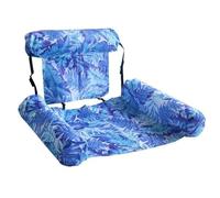 APGLSXY Silla flotante inflable resistente al sol para piscina, inflación rápida, diversión, tumbona reclinable para diversión acuática, respaldo de doble uso, mar flotante
