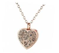 APGLSXY Soporte para cenizas de mascotas con colgante de urna de corazón, collar conmemorativo, diseño que se puede abrir, joyería de cremación para almacenamiento de cenizas, urna de mascotas de