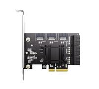 APGLSXY Tarjeta adaptadora de 9 puertos SATA3 0 PCIE con velocidad de 6 Gbps, amplia compatibilidad para múltiples sistemas, adaptador de disco duro host