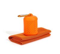 APGLSXY Toalla de natación para correr, fitness, toalla deportiva con caja de silicona para mochileros, tenis, natación y uso diario, viajes al aire libre, secado rápido con caja de silicona