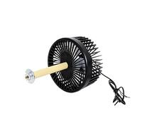 APGLSXY Ventilador circular pequeño USB en miniatura con refrigeración eficiente y operaciones silenciosas, jaula segura para mascotas, ventilador colgante de circulación compacta