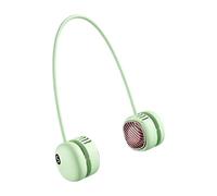 APGLSXY Ventilador de cuello portátil con alimentación USB con rotación de 360 grados y ajuste de 5 velocidades para desplazamientos deportivos, ventilador de cuello portátil