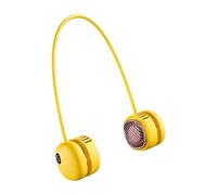 APGLSXY Ventilador de cuello portátil con alimentación USB con rotación de 360 grados y ajuste de 5 velocidades para desplazamientos deportivos, ventilador de cuello portátil