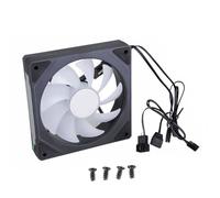 APGLSXY Ventilador de refrigeración de 12 cm para computadora, 12 V, 3 W, 4 pines + 3 pines, radiadores de iluminación ARGB, disipadores de calor de refrigeración, accesorios de escritorio, ventilador