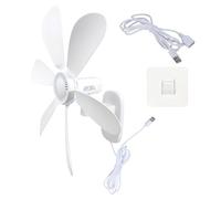 APGLSXY Ventilador USB compacto montado en la pared de 5 W, diseño silencioso, refrigeración de circulación de aire para áreas de espacio limitado, ventilador montado en la pared