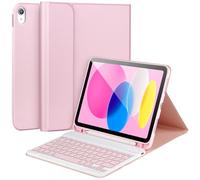 APHBZGE Funda con teclado para iPad 11/10.ª generación, funda extraíble con teclado Bluetooth para iPad A16 2025 11 pulgadas/10ª generación 2022 10.9 pulgadas con soporte para bolígrafo, tapas de