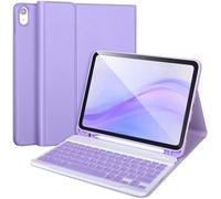 APHBZGE Funda con teclado para iPad 11/10ª generación, funda extraíble Bluetooth teclado para iPad A16 2025 11 pulgadas/10ª generación 2022 10.9 pulgadas con soporte para bolígrafo, tapas de teclas