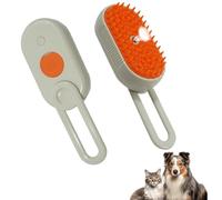 Aphohome Cepillo de vapor para gatos, cepillo de vapor recargable 4 en 1 para gatos y perros, antiestático, masaje, limpieza, desprendimiento y peinado, suministros de aseo ideales para todas las