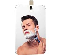 APHUIME Espejo de Ducha Grande sin Niebla, Espejo de Afeitado sin Niebla (7.4 x 11 Pulgadas), Espejo de Afeitado antivaho con Gancho, Espejo de Maquillaje para Colgar en la Pared, Espejo antivaho