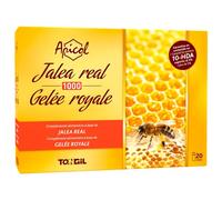 Apicol Jalea Real Liofilizada 20 viales de 1000mg de Tongil - Contenido Garantizado en mín. 5% 10-HDA, Ácido Graso Exclusivo y Parámetro Revelador de su Rrescura y Calidad | de Tongil