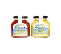 Apicoltura Castel Belfort - Miel de Castaño y Miel de Tilo 100% Italiana, Elaborada en Frío, Miel Natural Artesanal, Ideal para Tentempiés, Quesos y Postres, 400 g