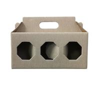 APICOLTURA.COM Caja de tarros Havana para 3 tarros de 250 g de miel Marrone