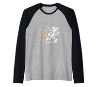 Apicultor Divertido Corriendo del pánico del enjambre Camiseta Manga Raglan