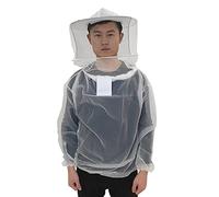 apicultor profesional con sombrero y velo desmontables, ropa apicultor con cremallera, abrigo apicultor transpirable, traje protección para abejas para hombres y mujeres,
