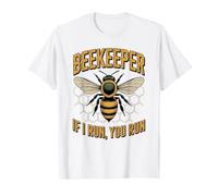 Apicultor Si te corro Divertido Amante de Las Abejas Camiseta
