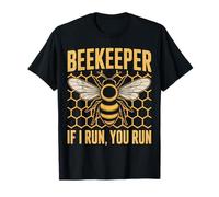 Apicultor Si yo corro, tú corres, Divertida Colmena de Abejas Camiseta