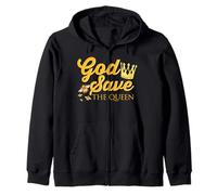 Apicultura Humor Dios Salve a la Reina Divertido Apicultor Sudadera con Capucha