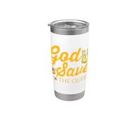 Apicultura Humor Dios Salve a la Reina Divertido Apicultor Vaso térmico de acero inoxidable de doble pared
