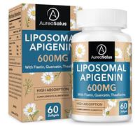 Apigenina 600 mg, Suplemento de Apigenina Liposomal Extra Fuerte con Fisetina, Quercetina y Teaflavinas Para Dormir, Relajación y Estado de ánimo, Potente Flavonoide (60 unidad (Paquete de 1))