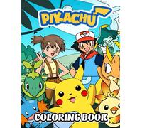 APika-chu coloring book: Fun and Cute Coloring Pages for Boys, Kids, and Teens Aged 4-8 and 9-12
