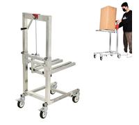 Apilador de palés plegable con cabrestante manual y ruedas para un almacenamiento seguro y movimiento Ga - Manipulación de materiales pesados Equint
