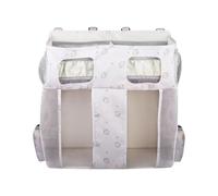 Apilador de pañales - Organizador de bolsillos colgantes para la cama para cunas para bebés | Tela de oxford bolsita de almacenamiento grande con secciones para pañales Botella de leche Toallitas de b