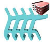 Apilador de placas de galletas, clips de apilamiento de placas - Clips de apilamiento de bandejas de galletas 4X,Organizador de placas de cocción reutilizables, soporte de placas de galletas, juego de