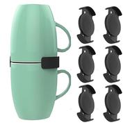 Apilador de tazas de café, organizadores de apiladores de tazas | Solución de almacenamiento extensible y apilable para tazas de té,Estante de armario ajustable, 6 piezas, apilador de tazas