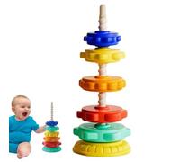 apilador Giratorio, apilador Giratorio, Torre de Pila de del Iris, apilable Rainbow Spin, Juguetes Divertidos y Atractivos para el Desarrollo del Cerebro para niños de