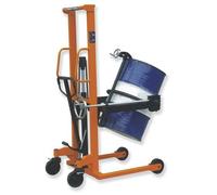Apilador Manual para Barriles APMB-0,4/1500 de 400 kg para Bidones 210 L, Elevación 1500 mm y Volteo 120º
