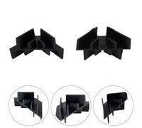 Apiladores de bandejas de plástico para liofilizador, accesorios de paleta para crear huecos de enfriamiento, bandejas apilables de fácil montaje para almacenamiento de cocina, negro y blanco (12